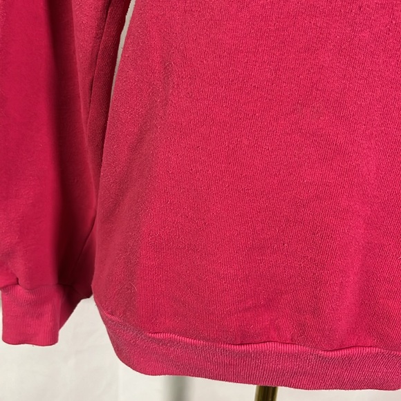 Vintage Pink Unibearsity Teddy Bear Long Sleeve Crewneck Sweatshirt - Picture 9 of 16